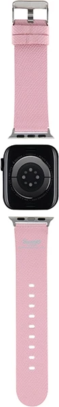 Rrip Apple Watch, Hello Kitty, Kitty Head Hel000049-0, 38/40/41 mm, lëkurë eko + çelik inox, rozë