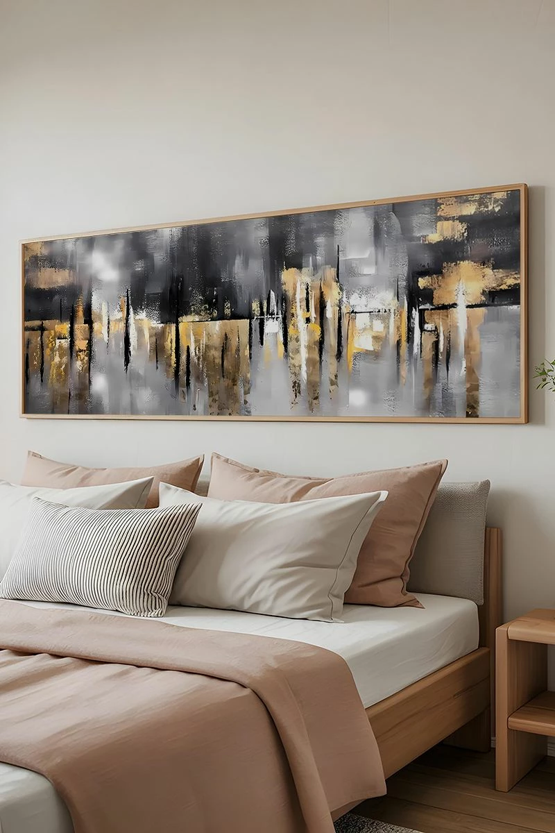 Pikturë dekorative me kornizë, shumëngjyrëshe, Wallity, Artsmdfyty11-3370, 33x70cm