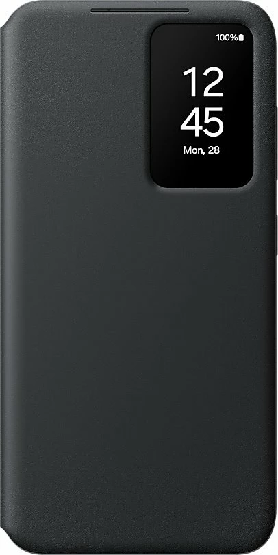 Mbështjellës Samsung Smart View Wallet Case Galaxy S24, me kapak, dritare Smart View, 1 xhep karte, i zi