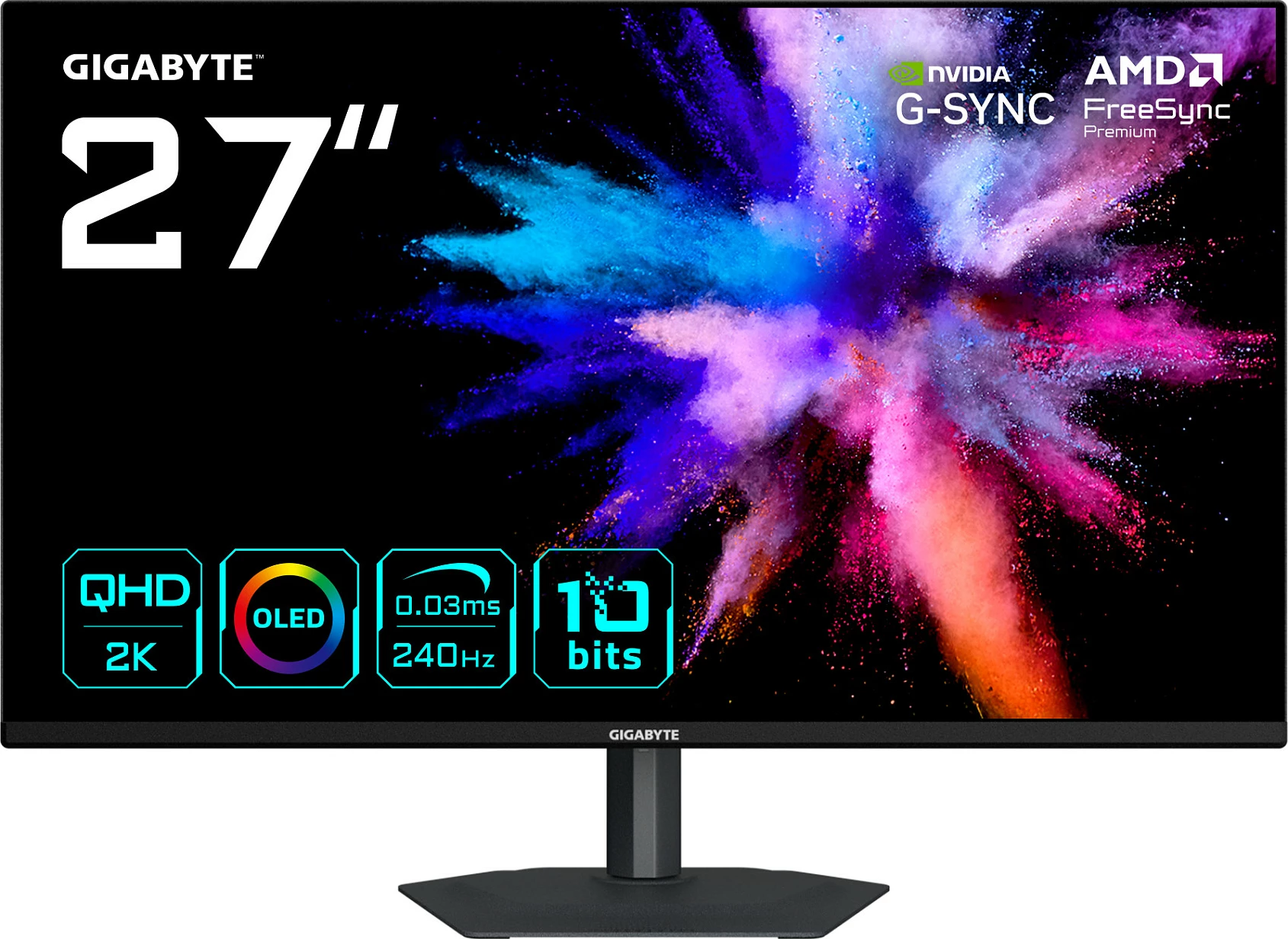 Monitor Gigabyte GO27Q24A 27" QD-OLED QHD 240Hz 0.03ms HDR, i zi