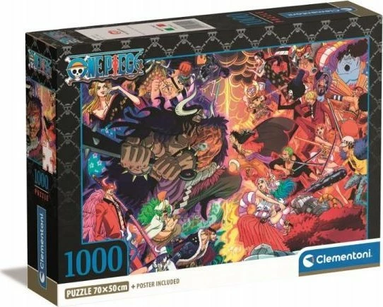 Puzzle Clementoni One Piece 39922, 1000 copë, 50x70 cm, Compact