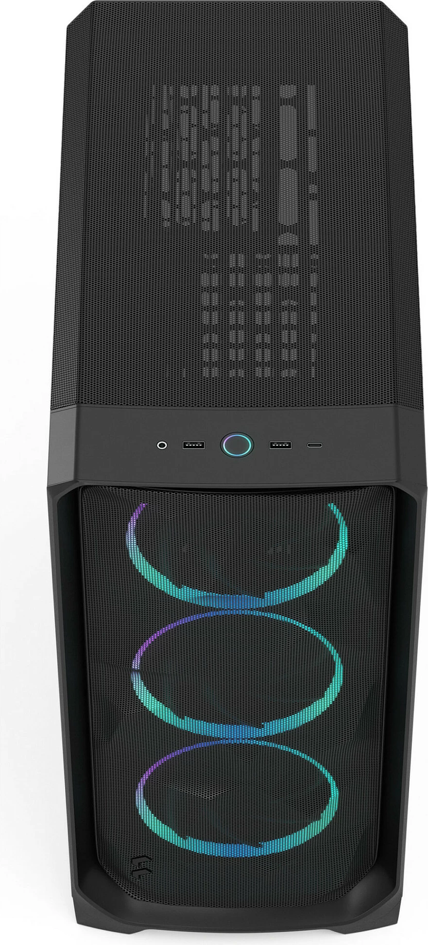Kasë Fractal Design Meshify 3, RGB, Tempered Glass, e zezë