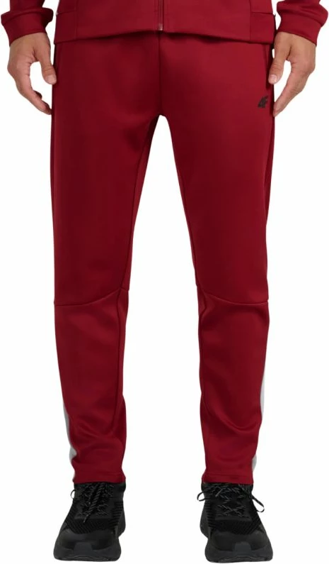 Pantallona sportive për meshkuj 4f, të kuqe të errëta