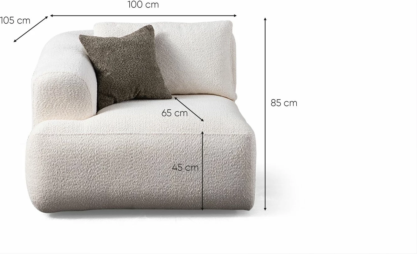 Këndare Sofia, Atelier del Sofa, e bardhë (L1 + C + O1 + 1R)