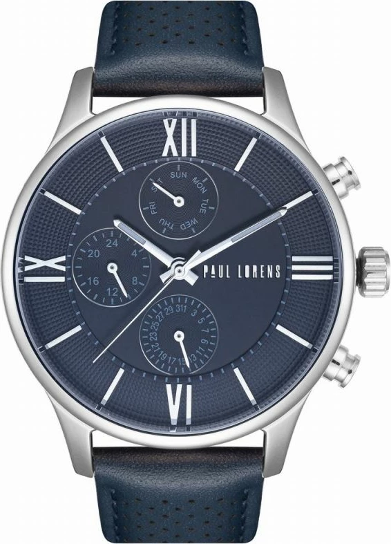 Orë dore për meshkuj Paul Lorens, argjendtë e kaltër