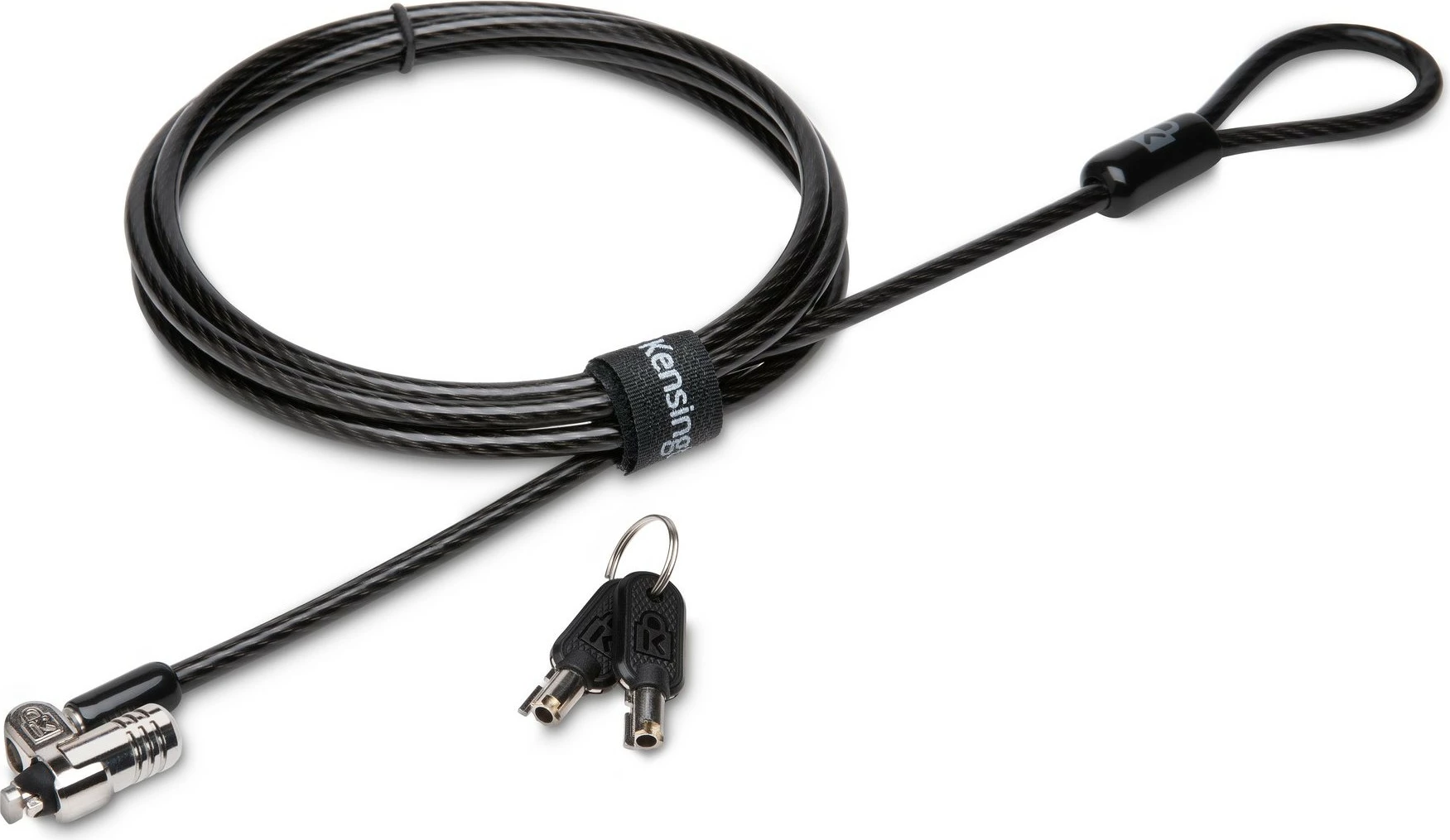 Kensington MicroSaver 2.0, Çelës, Çelik karboni, Zi, Argjendtë