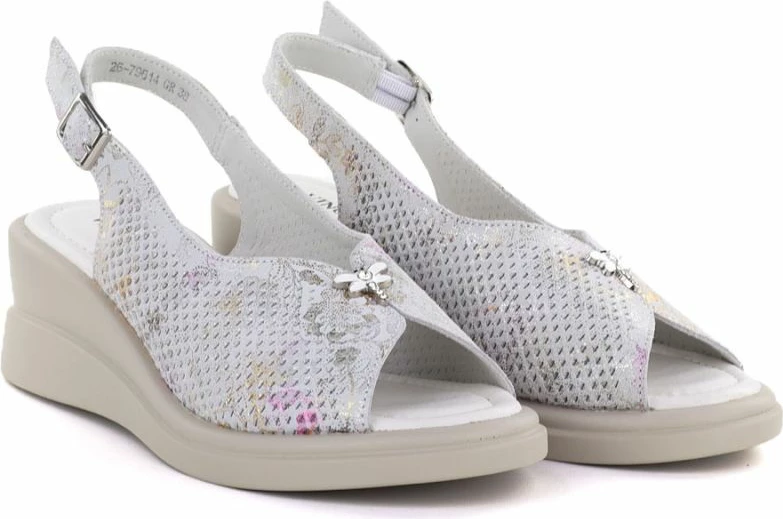 Sandale me platformë për femra Vinceza 26-79614, të hirtë
