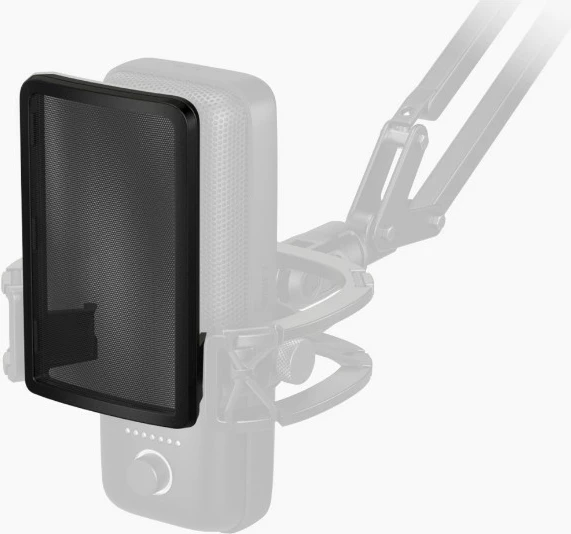 Filtër pop Elgato Wave, për mikrofon Wave:1/Wave:3, ABS/çelik, i zi