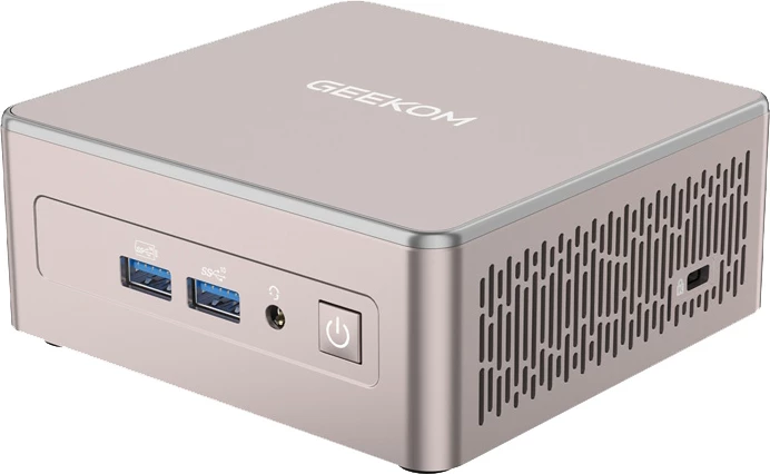 Kasë GEEKOM Mini PC A5, Ryzen 7 5825U, 16GB RAM, 512GB SSD, Windows 11 Pro, Gri