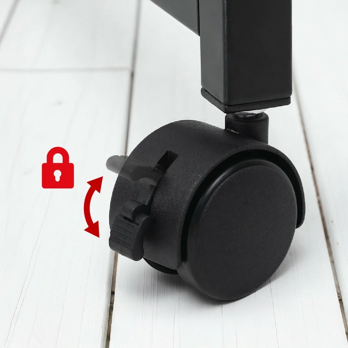 Tavolinë pune palosëse mobile, Maclean MC-1250 B, 100x50 cm, ngarkesë max 50 kg, e zezë