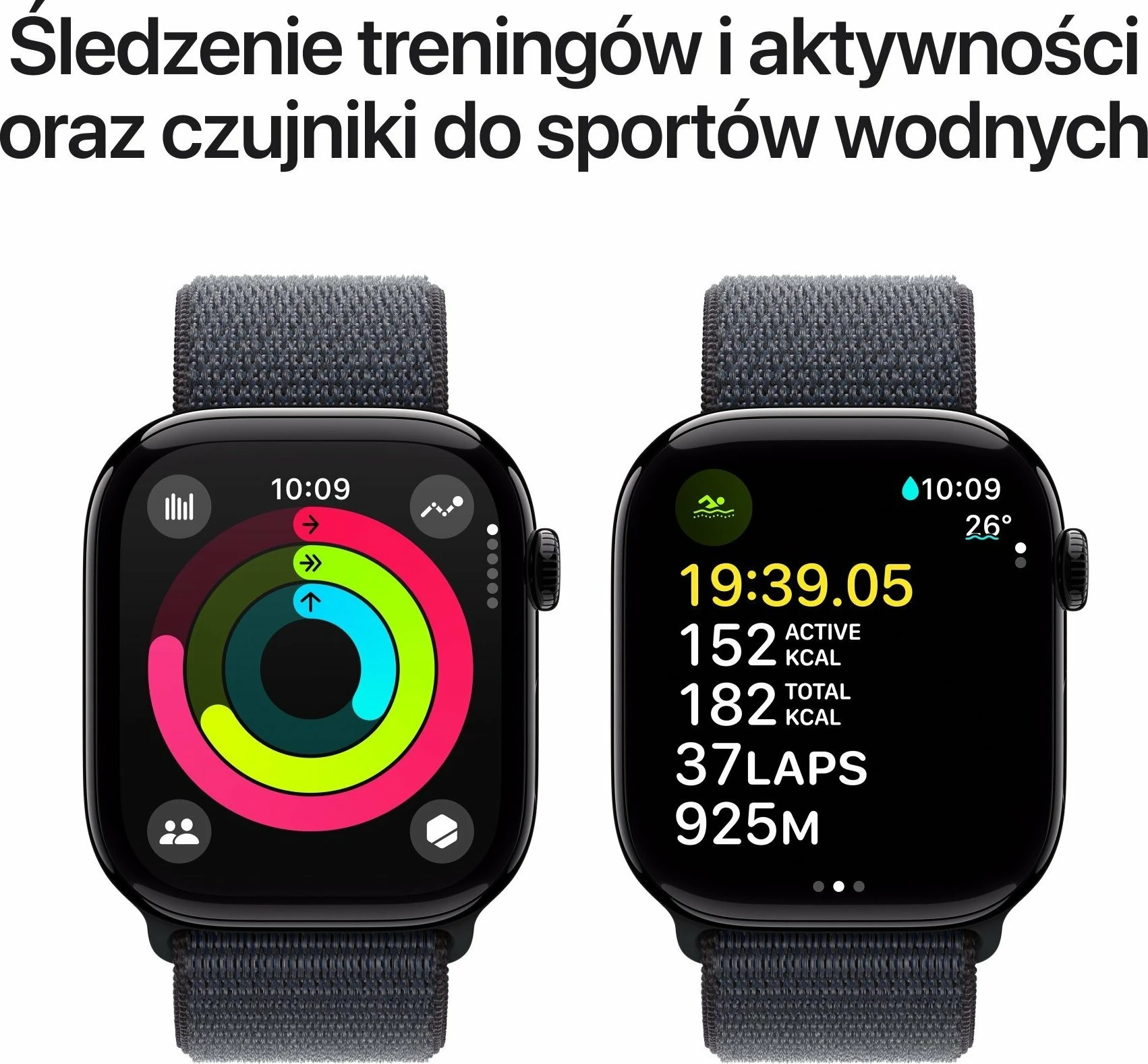 Smartwatch Apple Watch Series 10 MWWG3 GPS 42mm alumin Sport Loop Navy/Jet Black