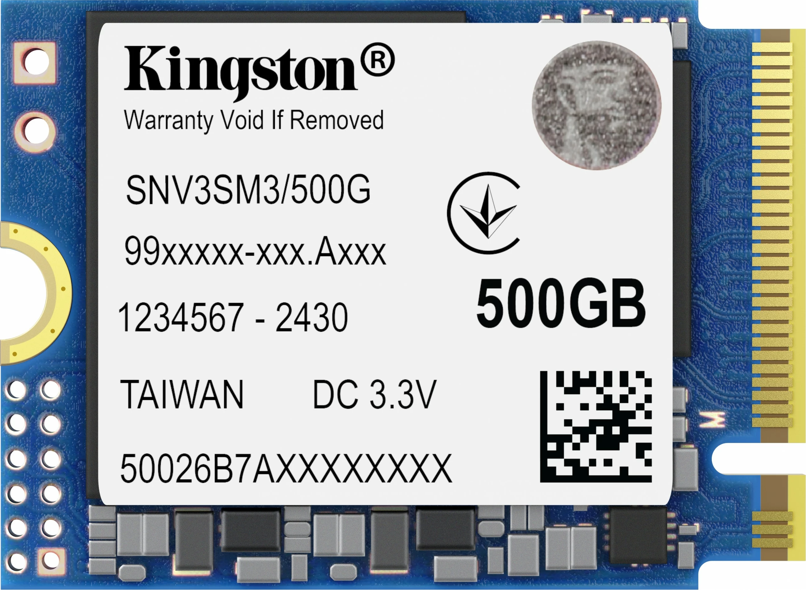 SSD M.2 Kingston NV3 500GB, PCI Express 4.0, 2230