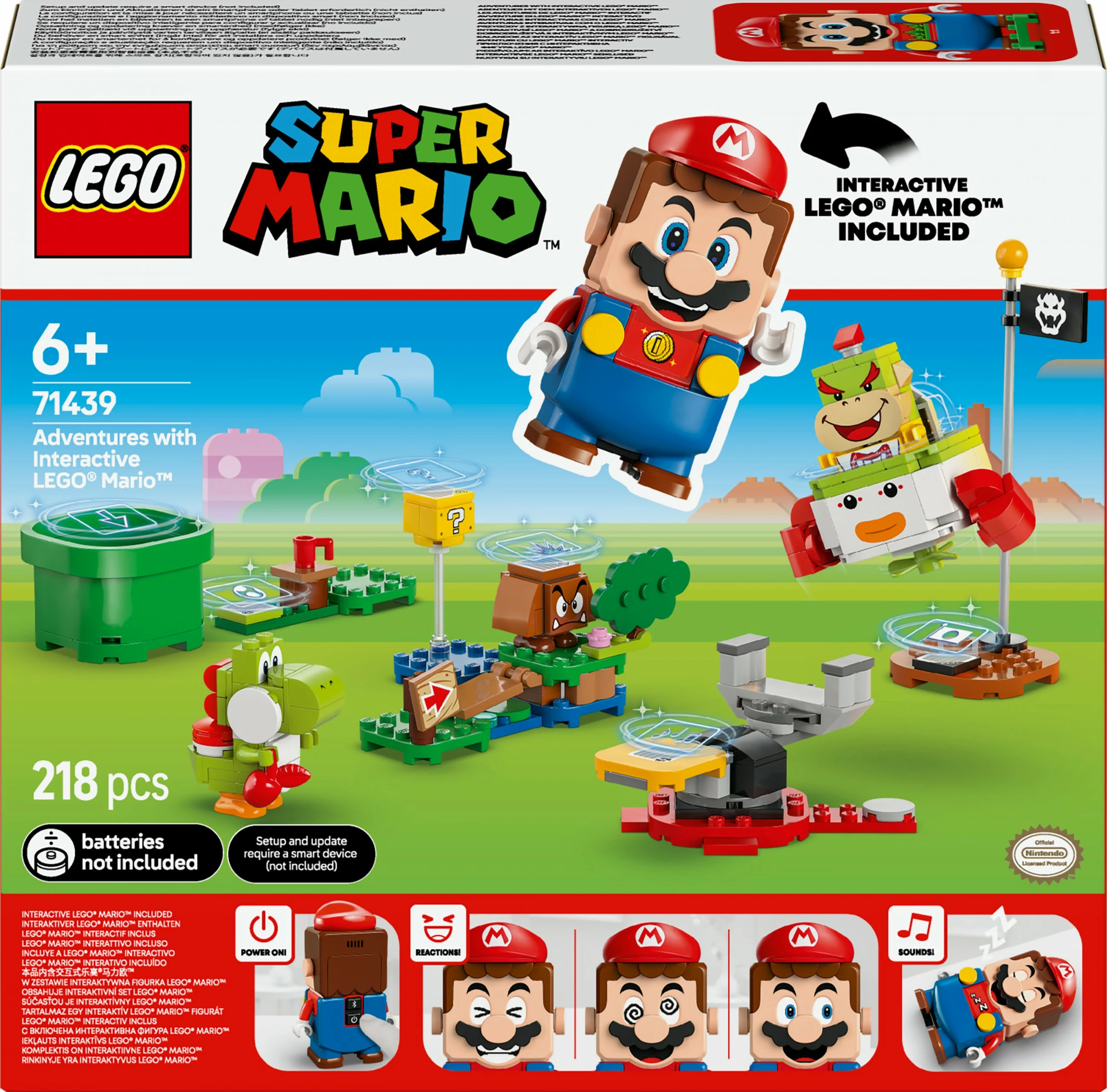 Set ndërtimi LEGO Super Mario 71439, 218 pjesë, multingjyrësh