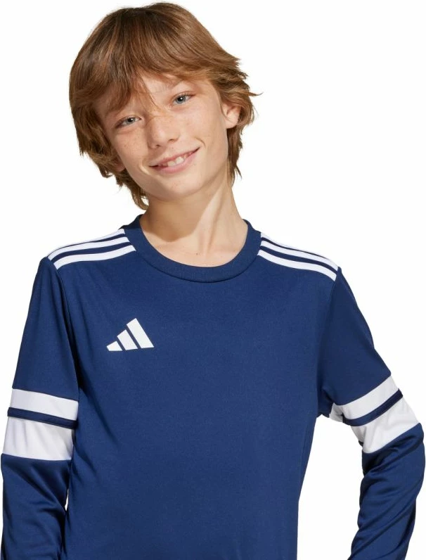 Maicë me mëngë të gjata adidas për fëmijë, navy blue [Madhësia: 116 cm]