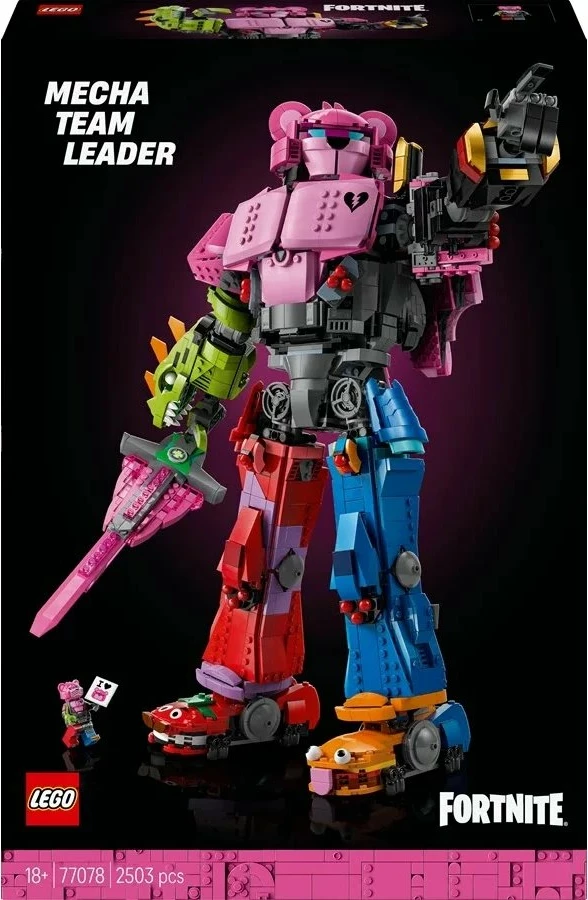 Set LEGO Fortnite Mech Team Commander 77078, 2503 copë, 45 cm, shumëngjyrësh
