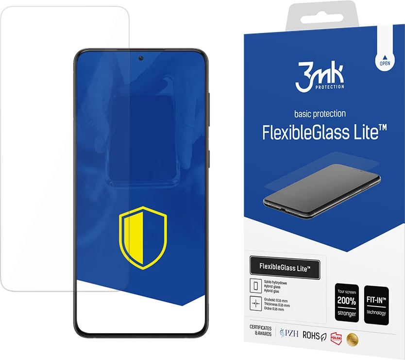Mbrojtës ekrani hibrid 3mk FlexibleGlass Lite për Samsung Galaxy S21 5G