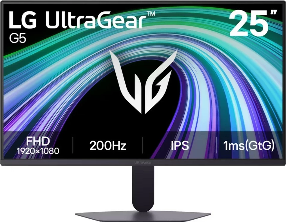 Monitor LG UltraGear 25G523B-B, 25", IPS, Full HD, 200Hz, HDR10, i zi