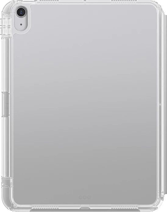Mbështjellës tabletë, AmazingThing, Minimal Case, për iPad 11" (2025) dhe iPad 10.9" (2022), kapak me qëndrim, shpinë transparente, mbajtëse Apple Pencil, gri e çelët