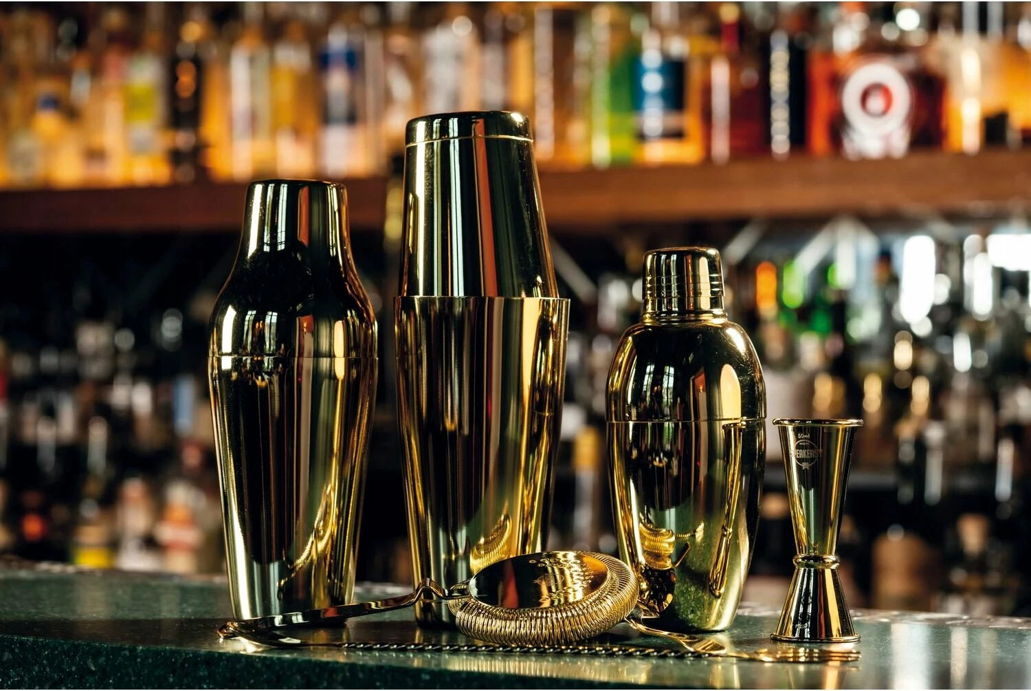 Shaker francez Bar Professional BPR-02G 650 ml, inox 18/10, ari
