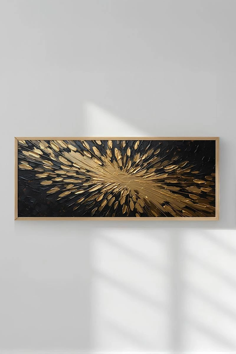 Pikturë dekorative me kornizë, Wallity, Artsmdfyty20-50120, shumëngjyrëshe, 50x120cm