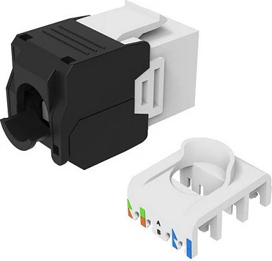 Prizë Keystone rrjeti EQUIP Cat6A RJ45, LSA, PoE, 8 copë, e bardhë