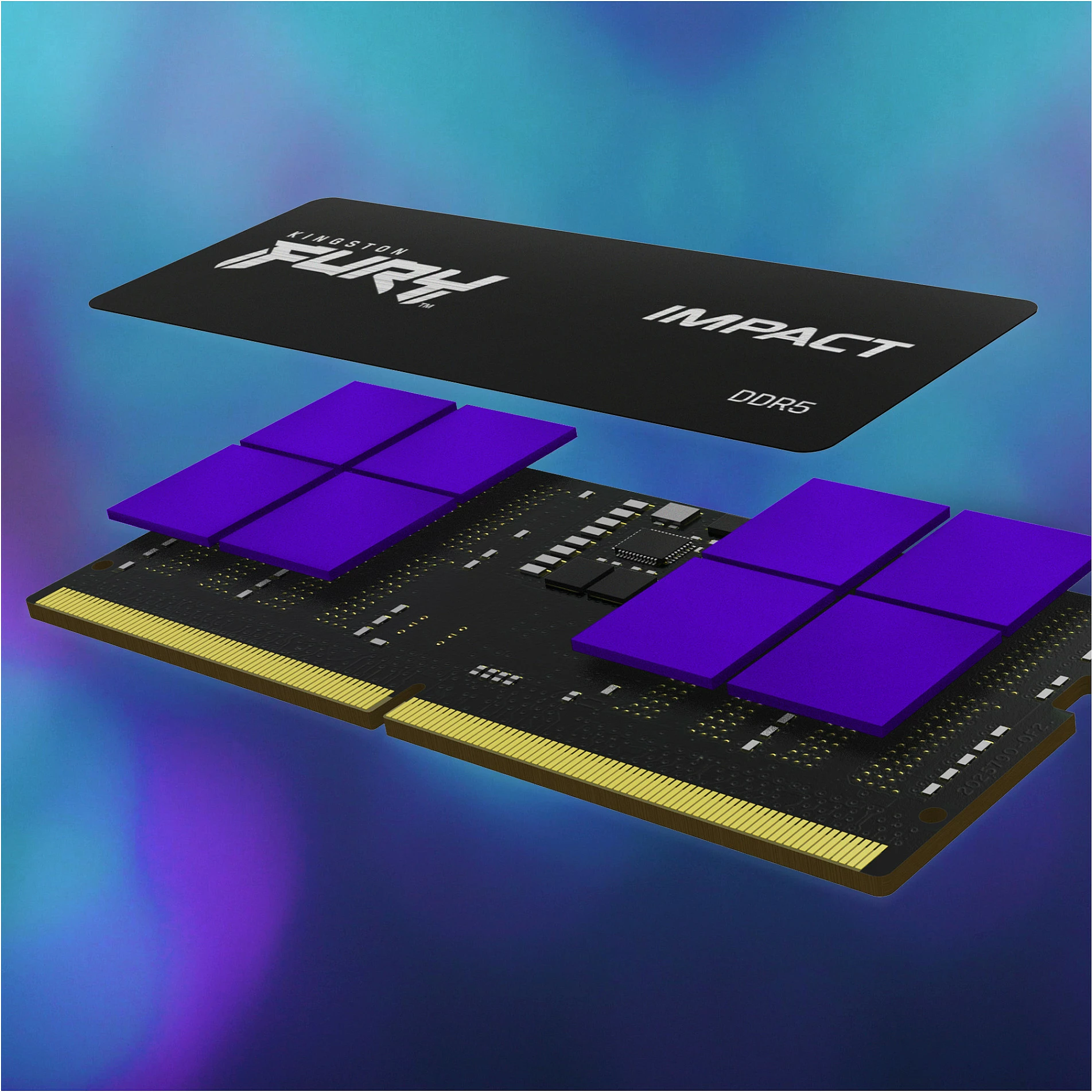 RAM Memorje Kingston FURY Impact 16GB (2x8GB) DDR5 4800MT/s SODIMM e zezë