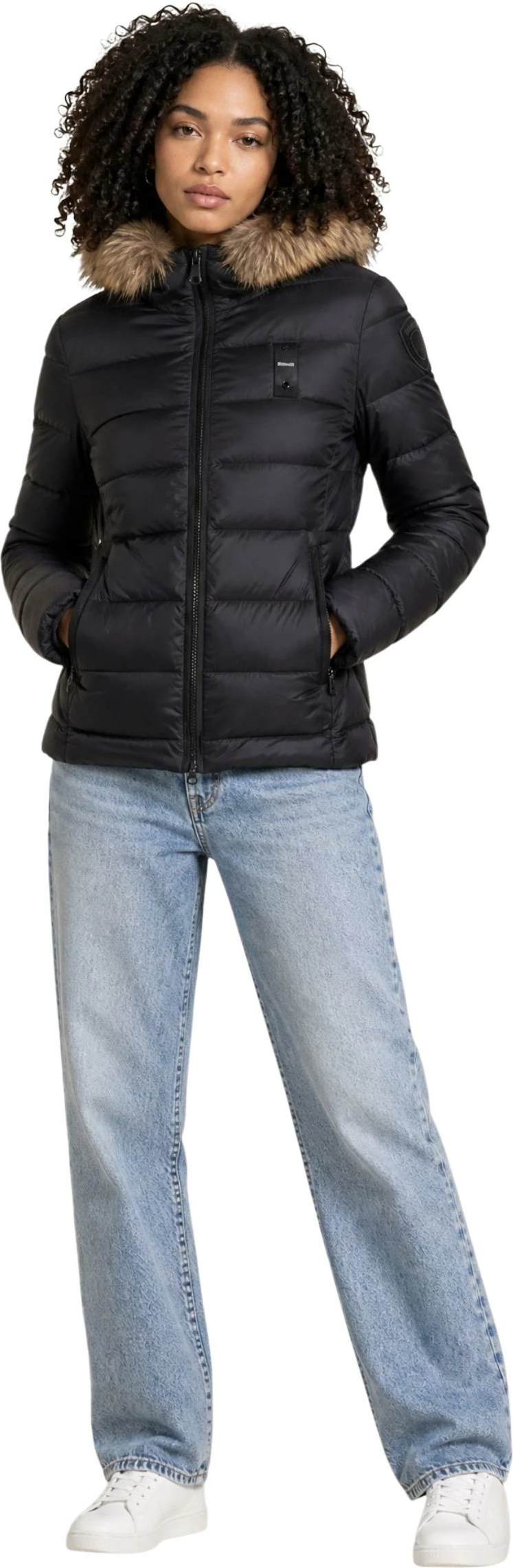 Jakne për femra Blauer Arcadia 26WBLDC03038, e zezë-bezhë [Madhësia: M]