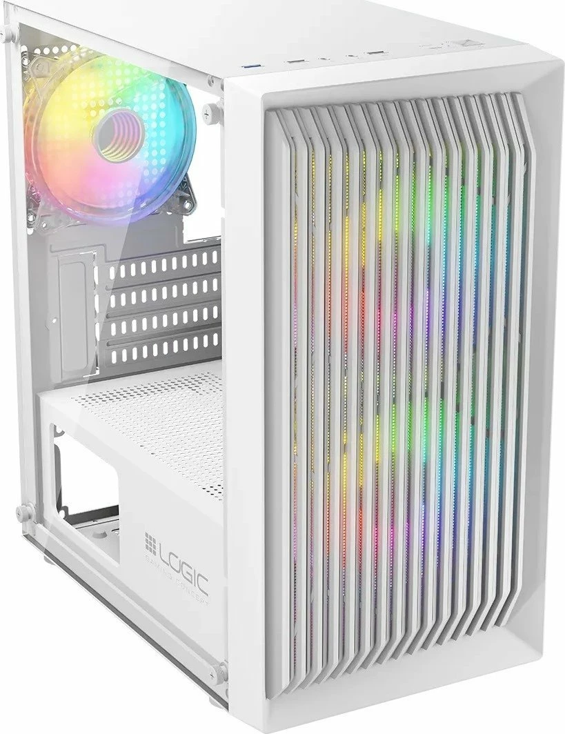 Kasë Logic Concept Atos Mini ARGB Micro-ATX mini tower, tempered glass, pa furnizim, e bardhë