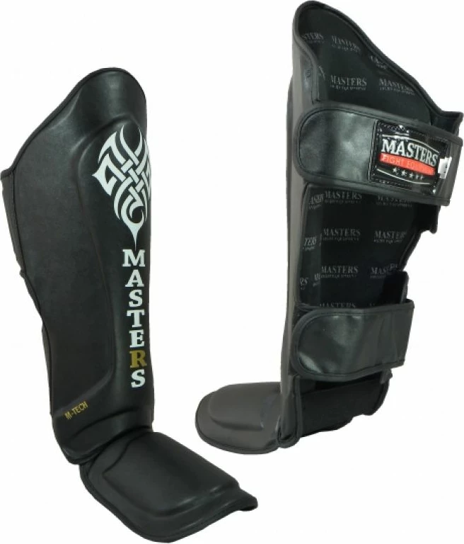 Mbrojtës për këmbë dhe shin - Masters, për meshkuj, të zezë