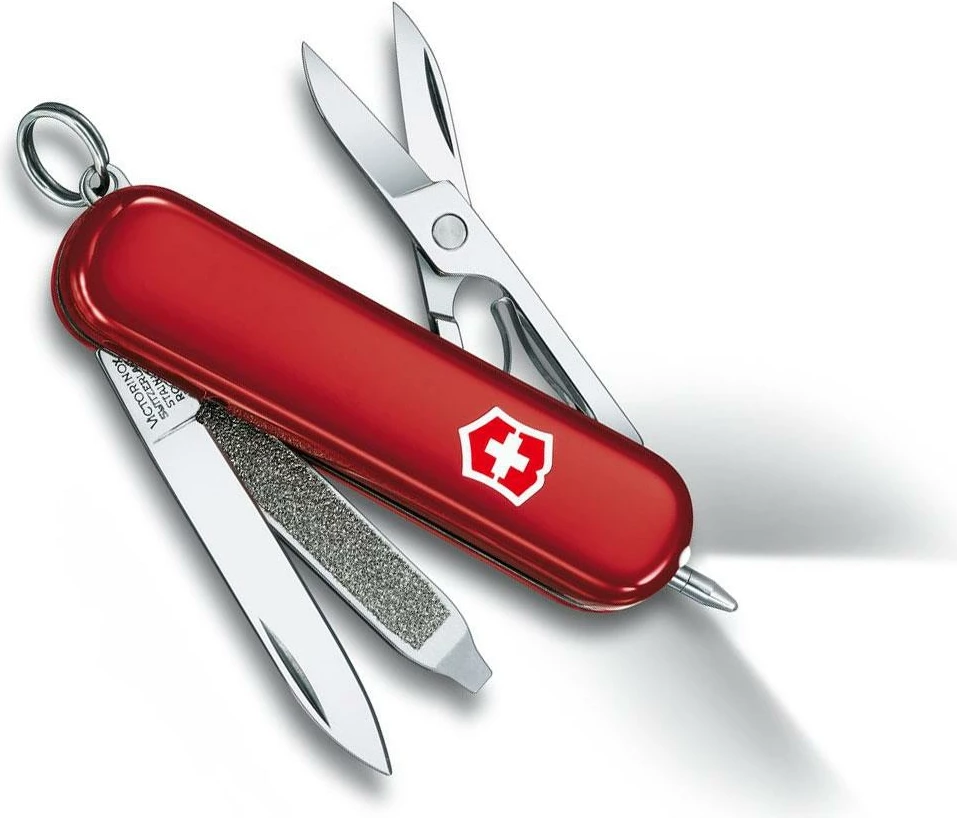 "Signature Lite" Victorinox,  Thikë nenshkrimi, e kuqe