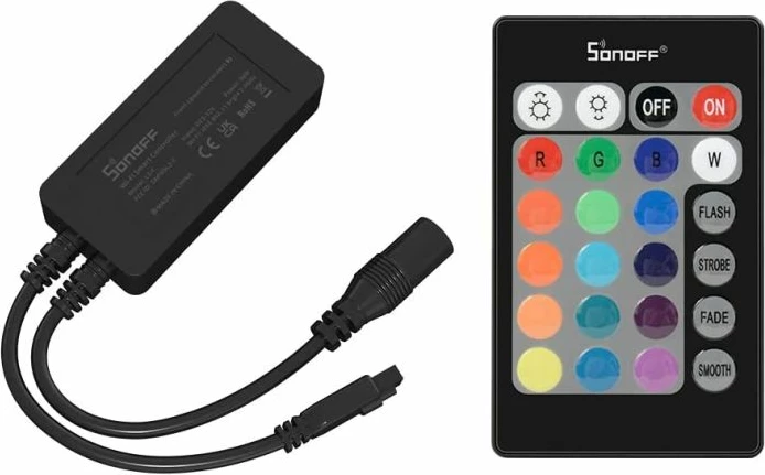 Shirit LED Wi-Fi SONOFF L2-5M 5m IP65, set me telekomandë IR dhe adaptor, RGB