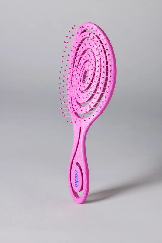 Noelle Eco-Friendly Hairbrush Pink Spiral