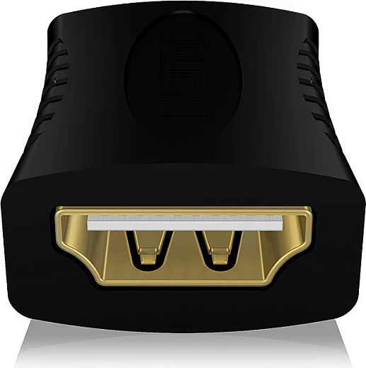 Adapter HDMI ICY BOX IB-CB005, femër-në-femër, 4K, i zi