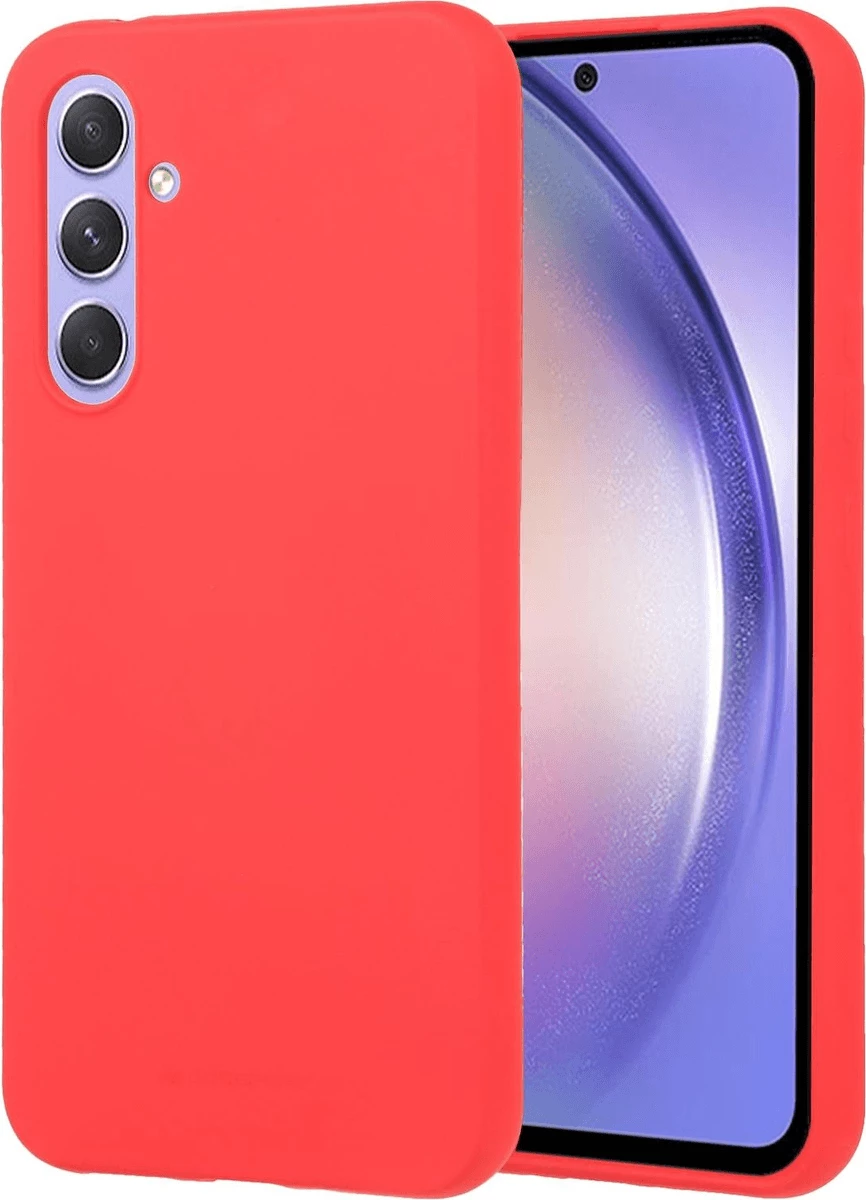 Mbështjellës silikoni Goospery Soft Feeling për Samsung Galaxy A34, 17673, kuqe