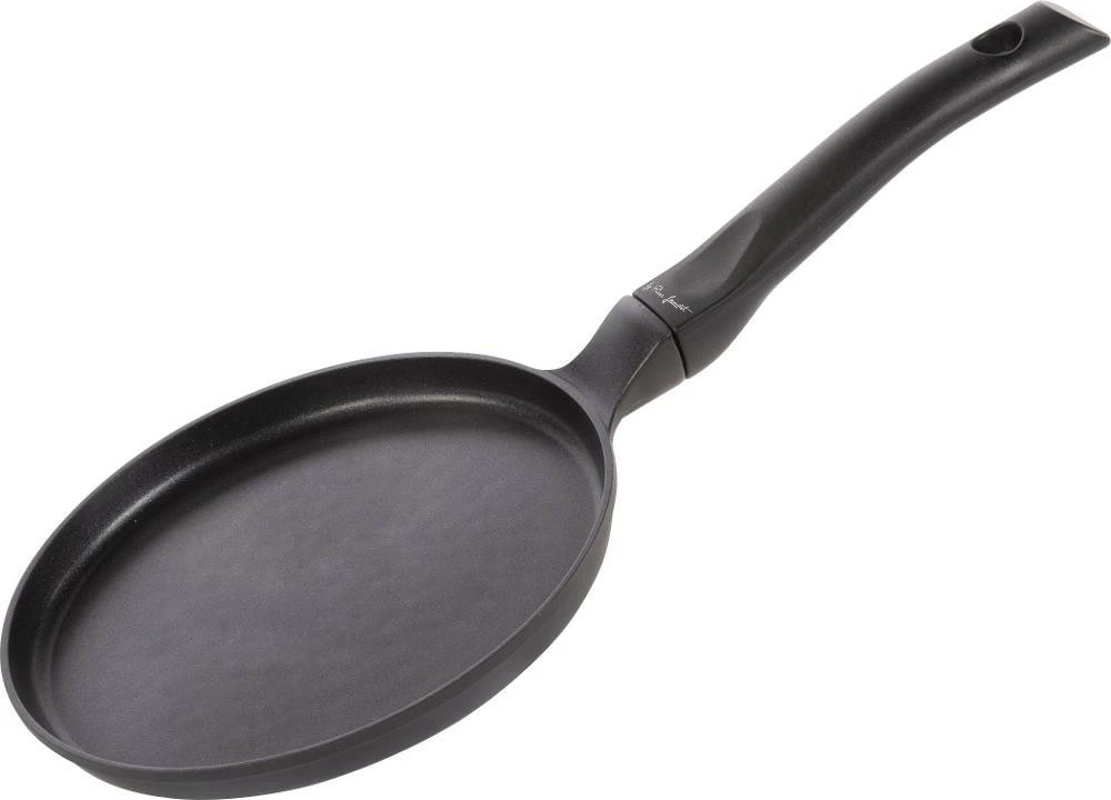 Tigan alumini për krepa Lamart LT1295, 18cm, e zezë