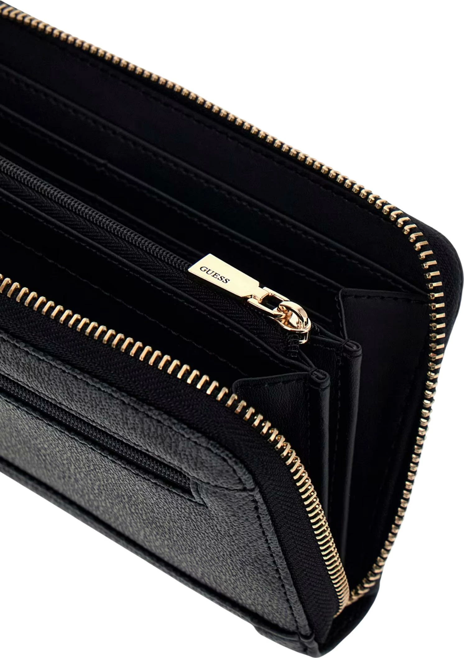 Portofol për femra Guess Coleen Logo SML ZIP SWSG97 49146, antracit
