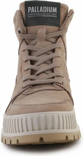 Atlete të larta për femra Palladium Pallashock HI SNK, ngjyrë kafe me krem