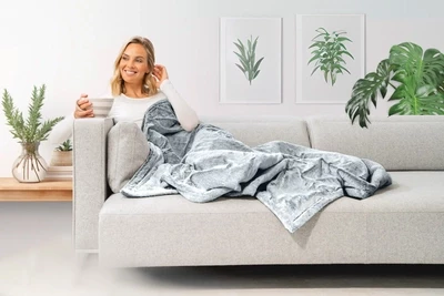 Batanije ngrohëse elektrike Beurer HD 75 Green Planet, 180x130cm, e hirtë