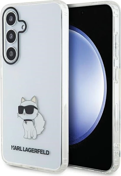 Mbështjellës Karl Lagerfeld KLHCS24MHNCHTCT për Samsung Galaxy S24+, transparent, IML Choupette