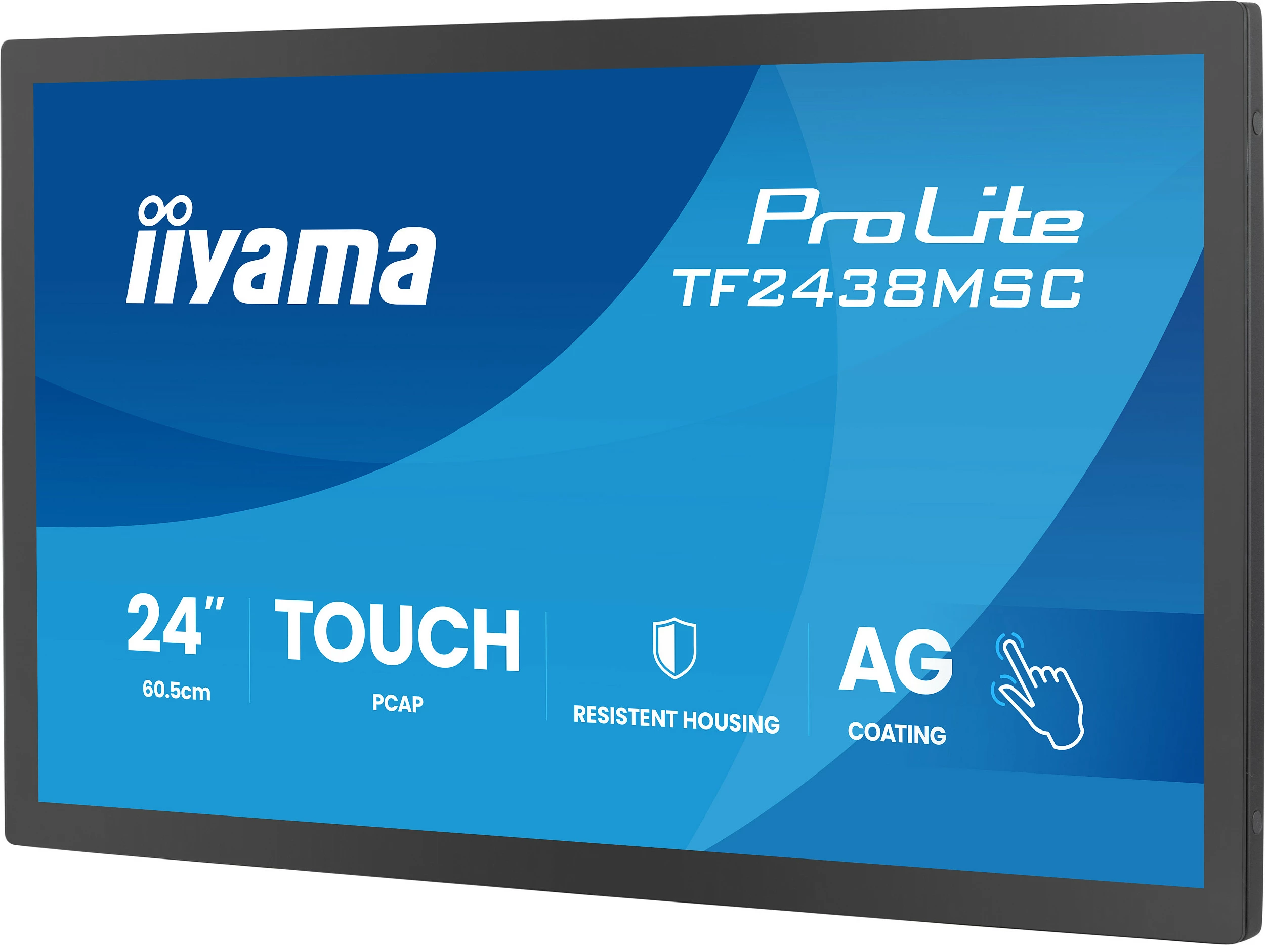 Monitor touch iiyama ProLite TF2438MSC-B2, 23.8" IPS, FHD 1920x1080, 120Hz, 10-point, i zi