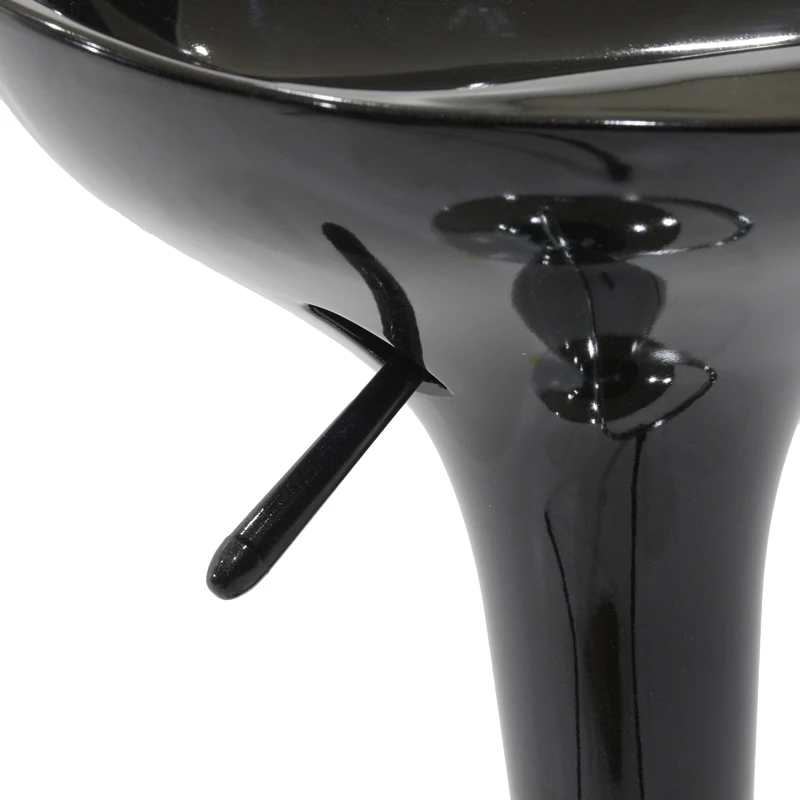 Karrige për bar Felice, e rregullueshme në lartësi, ngjyrë zezë-krom, 40x43x84cm