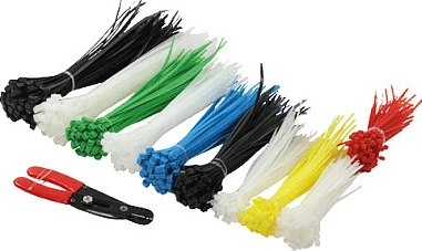 Lidhësa kabllosh LogiLink KAB0019, set 600 copë, nylon, me pincë për abisolim, shumëngjyrësh