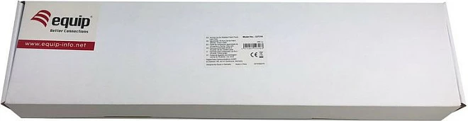 Patch panel EQUIP 327316, 16 porta, Cat5e, 1U, rackmount, ngjyrë gri