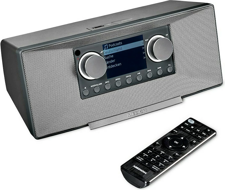 Radio interneti Medion MD 89289, DAB+/FM, Bluetooth, Wi‑Fi, 12W, gri