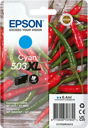 Kartrix boje Epson 503XL Cyan, 6.4 ml, High Yield (XL)