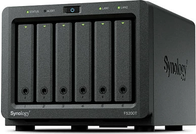 Sistem NAS Synology FS200T, 6-bay 2.5" SSD, 4GB DDR4, 2x LAN, Intel Celeron J4125, i zi