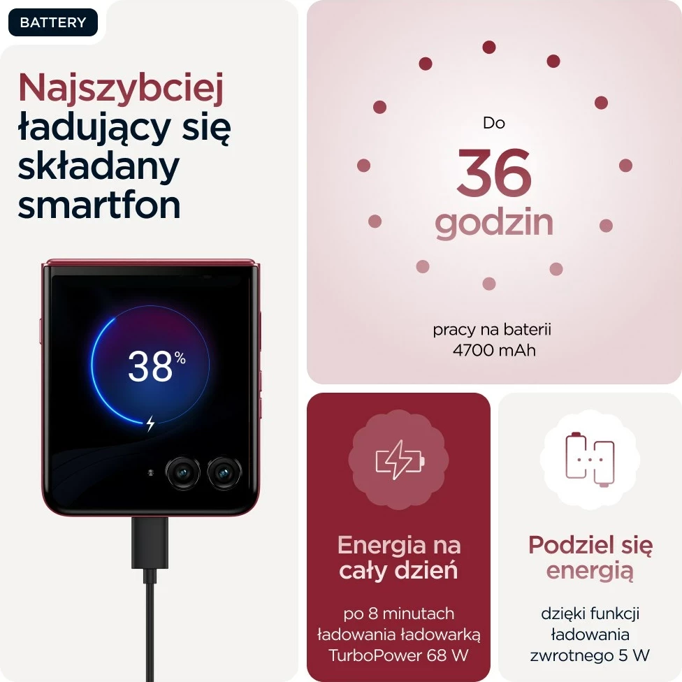Celular Motorola razr 60 ultra, 16 GB RAM, 512 GB, Bordeaux
