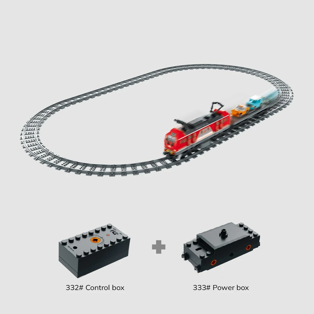 Set blloqe ndërtimi tren mallrash RC IM MASTER 8067, 617 pjesë, shumëngjyrësh