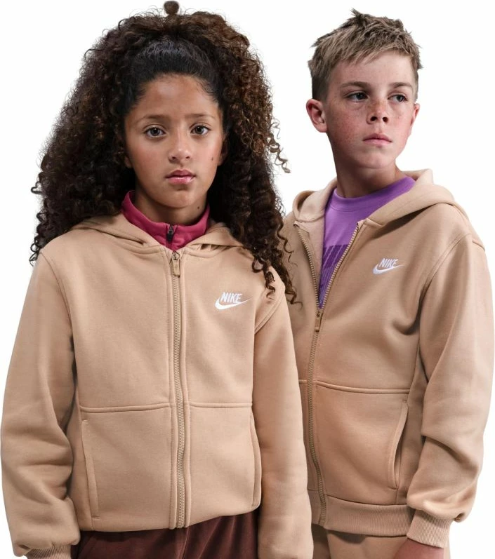 Duks për fëmijë Nike Sportswear Club Fleece FD3004 200, bezhë