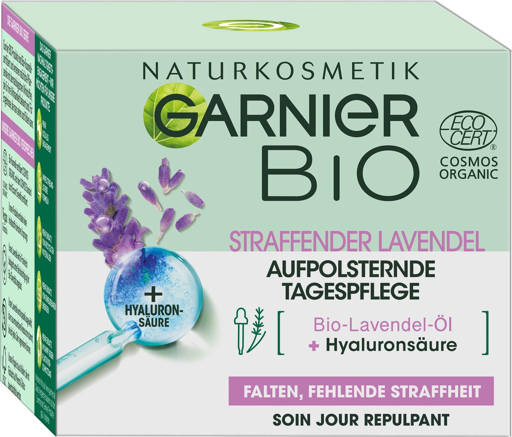 Krem dite Garnier Organic Firming Lavender Plumping Day Cream, 50 ml